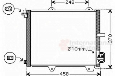 VAN WEZEL 52005088 -  Конденсатор, кондиционер